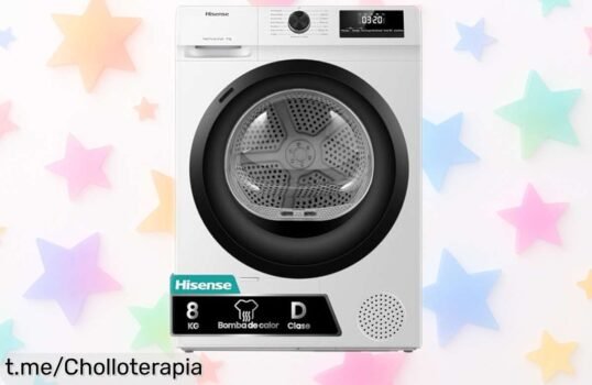 Secadora Hisense 8kg, secado rapidísimo en solo 30 minutos y antiarrugas a precio rebajado: ¡haz que tu ropa luzca perfecta con este super chollo antes que se acabe!