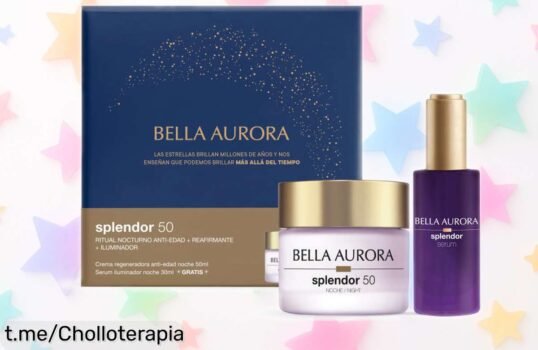 Sérum iluminador nocturno y crema reafirmante Bella Aurora a precio rebajado, ¡aprovecha este super chollo y despierta con una piel radiante y firme antes de que sea tarde!
