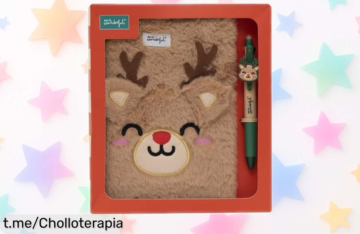 Set libreta A5 con borreguito y boli multicolor Mr. Wonderful, ¡rebajado a precio loco! Haz que tus notas brillen y no pierdas este regalazo lleno de alegría, llévatelo ya antes de que se agote.