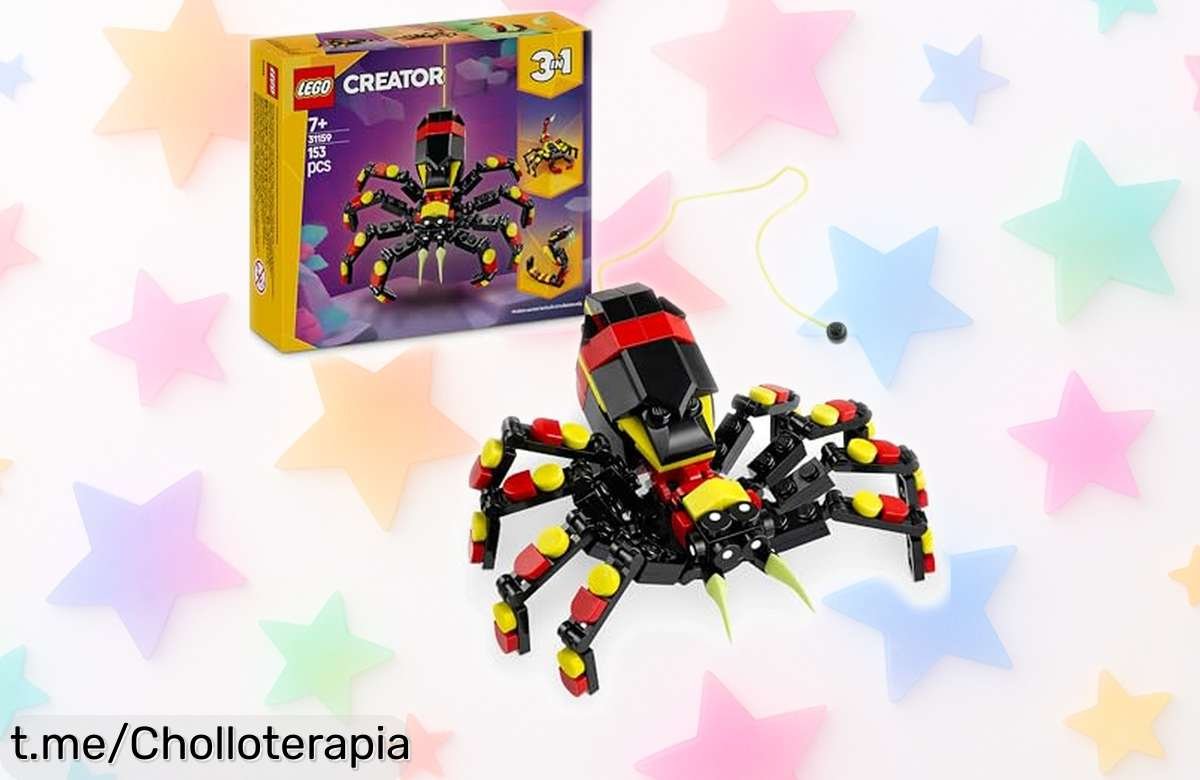 Set transformable de LEGO Creator 3 en 1: ¡araña, serpiente y escorpión para que los peques construyan a lo grande! Precio rebajado, diversión asegurada ¡no te quedes sin el tuyo!
