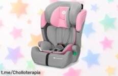 Silla de coche para niños súper segura con arnés ajustable, ¡rebajada y a precio de ganga! Protégele en cada viaje y vive la tranquilidad. No te quedes sin ella.