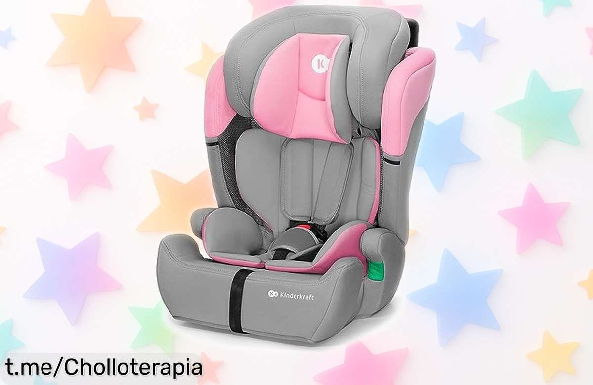 Silla de coche para niños súper segura con arnés ajustable, ¡rebajada y a precio de ganga! Protégele en cada viaje y vive la tranquilidad. No te quedes sin ella.