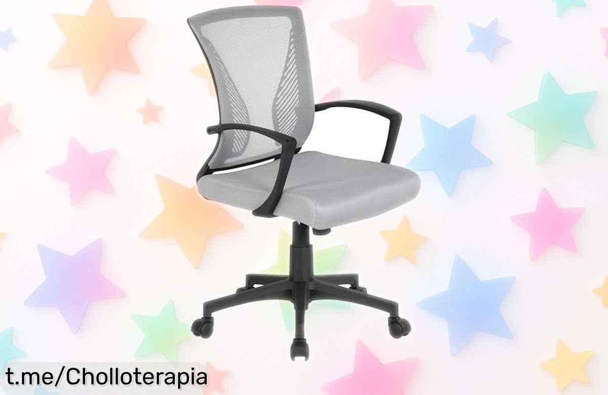Silla de oficina Yaheetech con ruedas y altura regulable en oferta limitada: aprovecha el chollazo para dar vida a tu despacho y trabaja cómodamente ¡No te quedes sin la tuya!
