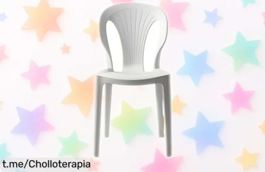 Silla ligera y blanca para espacios pequeños con un descuento brutal que hará brillar tu rincón favorito, ¡apróvecha este super chollo antes de que se acabe!