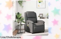 Sillón masaje reclinable IKAYAA en 6 puntos, ¡ofertón limitado que vuela! Disfruta del relax que te mereces a un precio rebajado y siente la diferencia hoy mismo.