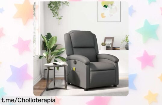 Sillón masaje reclinable IKAYAA en 6 puntos, ¡ofertón limitado que vuela! Disfruta del relax que te mereces a un precio rebajado y siente la diferencia hoy mismo.