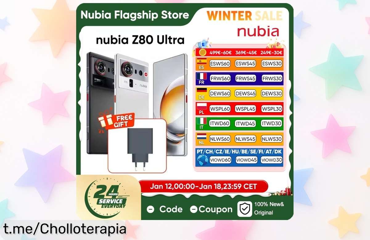 Smartphone 5G ZTE nubia Z80 Ultra con pantalla OLED y batería gigante, ¡aprovéchate de un descuentazo brutal antes que se agote!