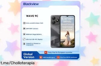 Smartphone Blackview Wave 9C con pantalla gigante y batería eterna, ¡ofertón en precio rebajado! No dejes escapar esta joya que llenará tus días de diversión y facilidades.