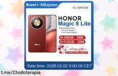 Smartphone Honor Magic 8 Lite con increíble cámara de 108MP y batería inagotable, ¡aprovecha este súper chollo antes que se acabe y llena tus días de emoción ahora!