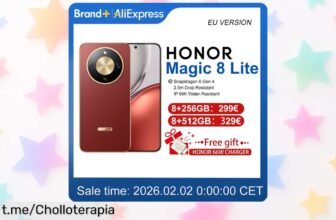 Smartphone Honor Magic 8 Lite con increíble cámara de 108MP y batería inagotable, ¡aprovecha este súper chollo antes que se acabe y llena tus días de emoción ahora!
