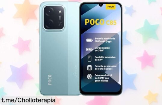 Smartphone Xiaomi Poco C85 con cámara AI de 50MP y batería gigante a precio bajísimo, ¡chollazo limitado que vuela! No dejes pasar esta oportunidad única y hazte ya con el tuyo.
