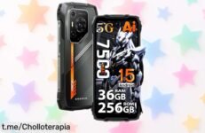 Smartphone irrompible Oscal Pilot 3 con cámara AI de 50MP; aprovecha este super chollo a precio rebajado y prepárate para aventuras épicas ya mismo.