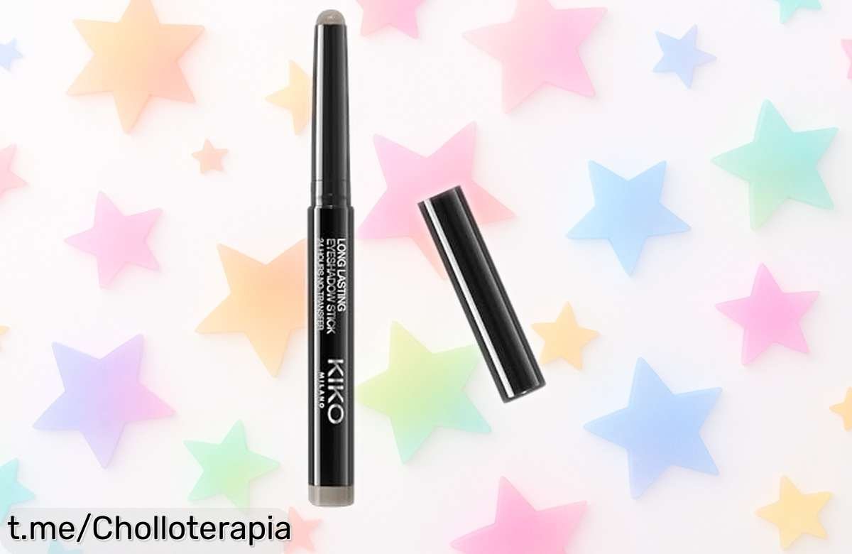 Sombra de ojos en stick KIKO Milano, ¡rebajada y lista para deslumbrarte 24 horas! No pierdas este super chollo que hará brillar tus ojos al instante.