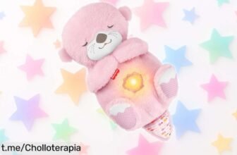 Sonajero de peluche FisherPrice con luces y movimiento que calma a tu bebé, ¡un super chollo rebajado! Consigue noches tranquilas llenas de abrazos antes de que se acabe.