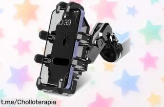 Soporte móvil para moto con antivibración que gira 720°: ¡descuento brutal y super chollo! Corre, solo quedan unas unidades y es la oportunidad perfecta para tus rutas.