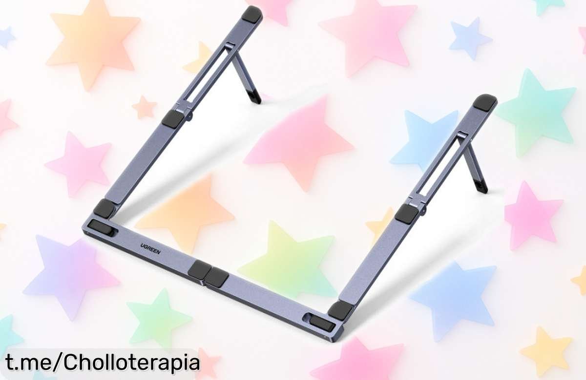 Soporte plegable para portátil UGREEN: estabilidad en tus manos y un precio rebajado irresistible. ¡Trabaja cómodo a tu ritmo antes de que se agote esta oferta limitada!