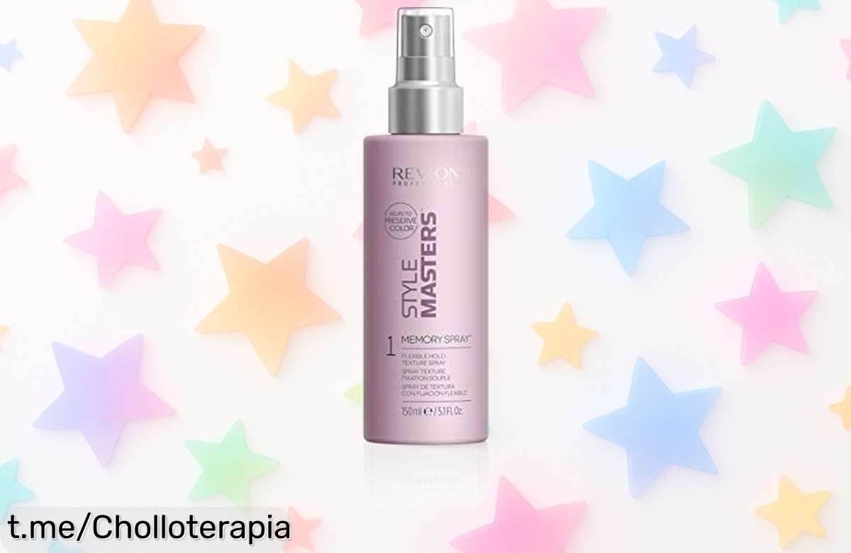 Spray texturizante de Revlon que da cuerpo y estilo a tu pelo. Aprovecha este chollazo, ¡efecto memoria para un look natural todo el día a precio rebajado y por tiempo limitado!