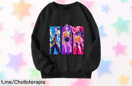 Sudadera KPop para niños y niñas con estampado divertido, un super chollo de descuento brutal ideal para peques que quieren ir a la moda. ¡No dejes pasar esta oferta única y limitada!