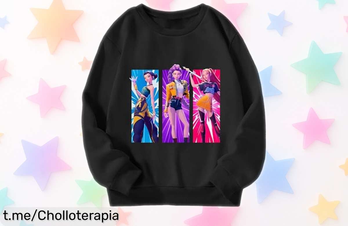 Sudadera KPop para niños y niñas con estampado divertido, un super chollo de descuento brutal ideal para peques que quieren ir a la moda. ¡No dejes pasar esta oferta única y limitada!
