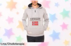 Sudadera con capucha Geographical Norway para hombre en oferta, calidad top a precio loco: el regalo ideal que todo mundo querrá, ¡no te quedes sin la tuya antes de que vuelen!
