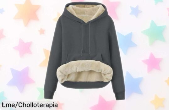 Sudadera con capucha JFAN, super calentita y de forro polar grueso: ofertón ideal para el frío que viene. ¡No pierdas esta oportunidad y siéntete genial ya!