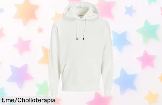 Sudadera con capucha Jack & Jones en color Cloud Dancer, ¡ofertón irrepetible para lucir único y libre de movimientos! Aprovecha este precio rebajado antes de que se termine.