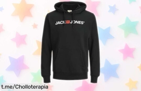 Sudadera con capucha Jack & Jones gris, ajustada y resistente, ¡super chollo precio rebajado que no puedes dejar escapar! Date prisa, se están vendiendo rápido y marcarás la diferencia.