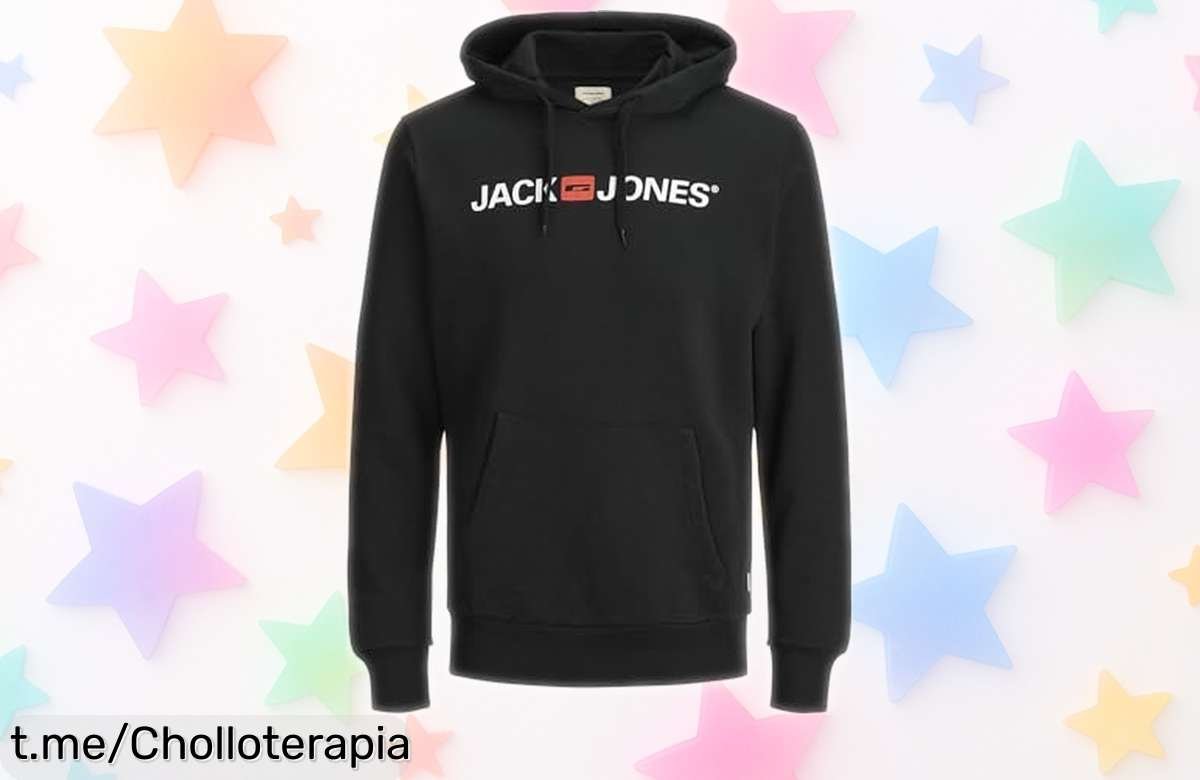 Sudadera con capucha Jack & Jones gris, ajustada y resistente, ¡super chollo precio rebajado que no puedes dejar escapar! Date prisa, se están vendiendo rápido y marcarás la diferencia.