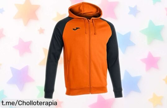 Sudadera con capucha Joma ligera y con estilo único, ¡rebajada a un precio de ganga! No pierdas la oportunidad de moverte libremente.