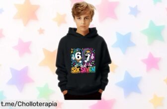 Sudadera con capucha para niños Six Seven a precio de locura, perfecta para el cole o jugar en casa. ¡Aprovecha la caída de precio y dale estilo al frío ya!