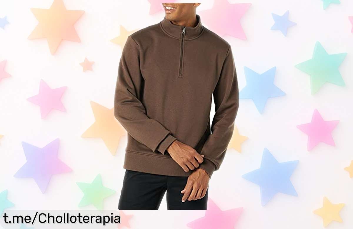 Sudadera de forro polar Amazon Essentials para hombre, abrigo y estilo al mejor precio rebajado brutal: ¡aprovéchalo antes de que se acabe esta oferta increíble!