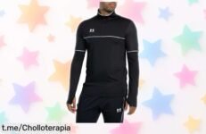 Sudadera deportiva Under Armour para hombre con cremallera y orificios para pulgares, ¡ofertón rebajado! Impulsa tu energía en cada entrenamiento antes de que se agote.