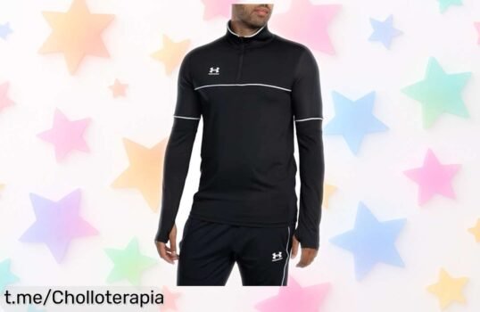 Sudadera deportiva Under Armour para hombre con cremallera y orificios para pulgares, ¡ofertón rebajado! Impulsa tu energía en cada entrenamiento antes de que se agote.