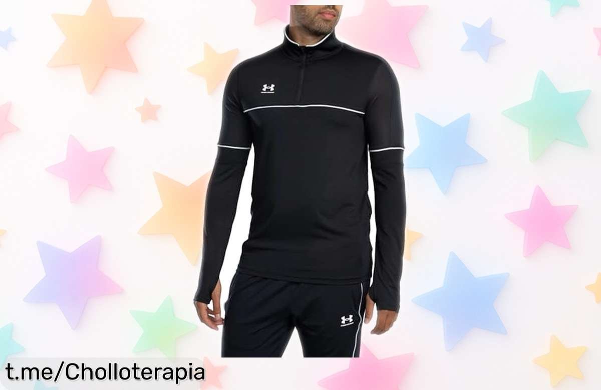 Sudadera deportiva Under Armour para hombre con cremallera y orificios para pulgares, ¡ofertón rebajado! Impulsa tu energía en cada entrenamiento antes de que se agote.