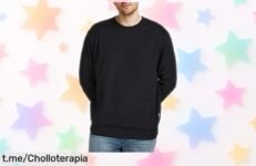 Sudadera negra Jack & Jones que calienta en frío a precio de rebaja increíble, ¡no te quedes sin la tuya y siente el estilo en cada momento!