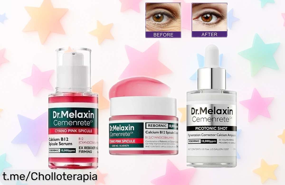 Suero para eliminar ojeras Dr. Melaxin en rebaja brutal: consigue una mirada fresca y radiante antes de que se agote este super chollo limitado ¡no te quedes sin el tuyo!