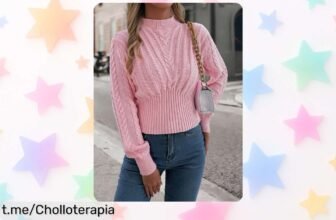 Suéter trenzado con cuello alto, un super chollo para que luzcas espectacular y calentita este San Valentín. ¡Date prisa, la oferta vuela!