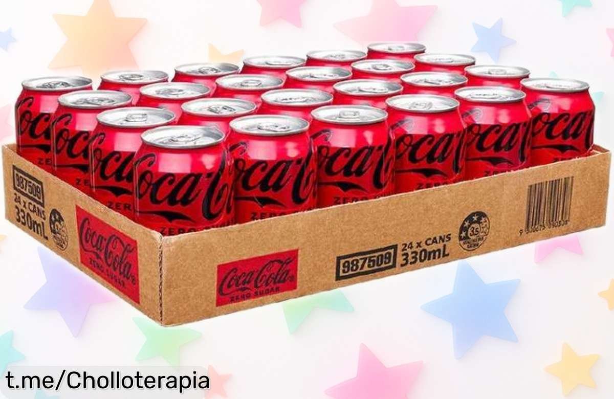 Super chollo: Caja de 48 latas de Coca-Cola original o zero, ¡no te quedes sin este ofertón y comparte momentos refrescantes con los tuyos!