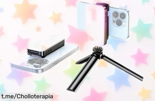 Súper potente mini lámpara LED Jemora con luz tricolor para fotos y vlogs a precios rebajadísimos que no durarán ¡hazte ya con la tuya y brilla como un pro en cada imagen!