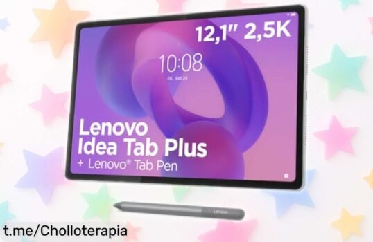 Tablet Lenovo Idea Tab Plus con pantalla 2.5K y lápiz inteligente a precio rebajado; ¡no dejes escapar esta oportunidad única para disfrutar creando sin límites!