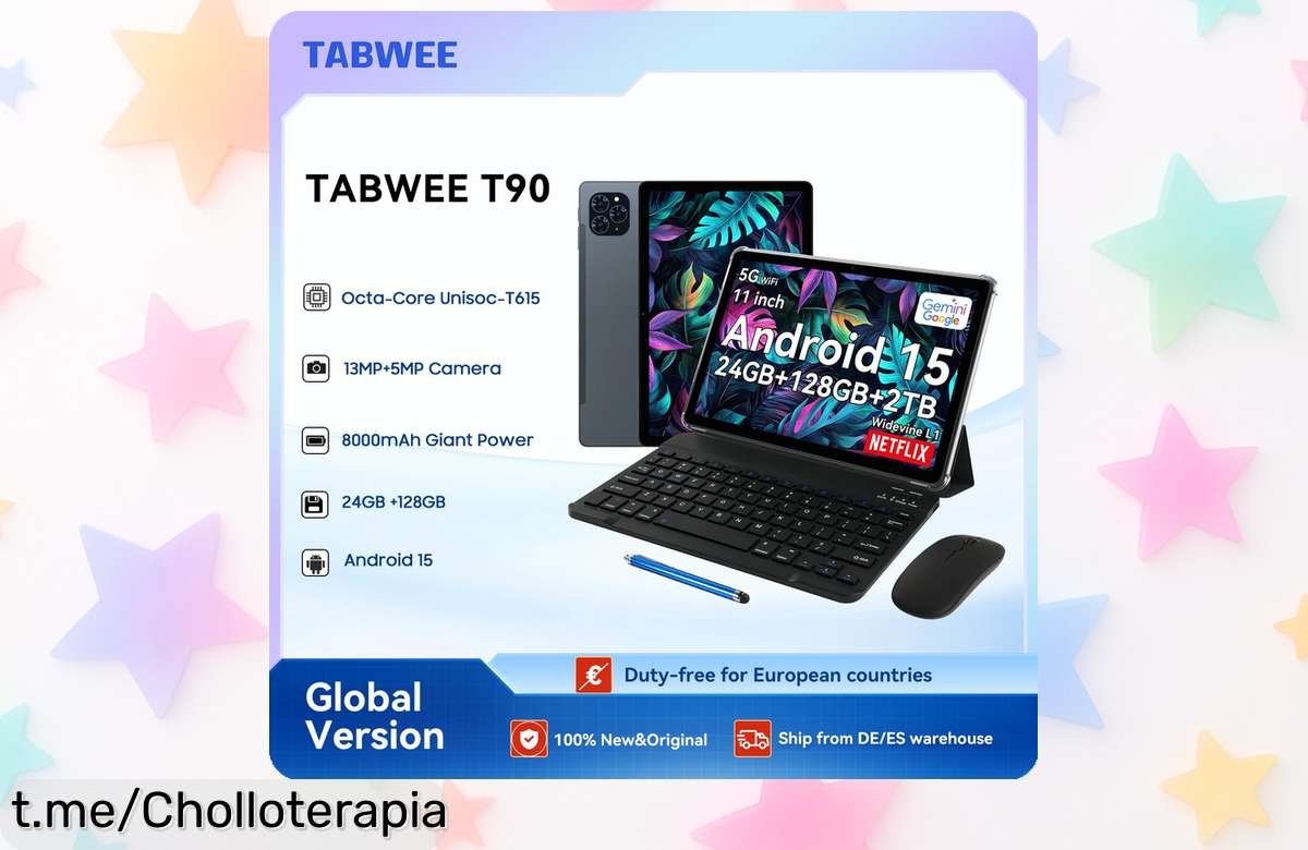 Tableta Gemini AI con 24GB RAM y teclado, caída de precio brutal que no puedes dejar escapar; disfruta tus juegos y tareas al máximo ahora mismo.