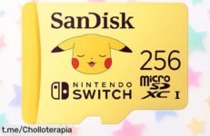 Tarjeta microSD SanDisk Pokémon Pikachu 256GB, ¡súper ofertón! Guarda tus juegos favoritos y juega sin interrupciones a un precio rebajado que no verás otra vez. ¡Hazte con ella ya!