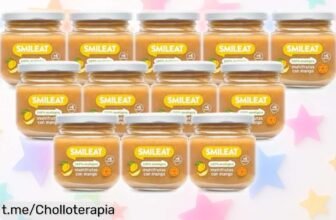 Tarritos ecológicos Smileat multifrutas con mango para bebés ¡Oferta brutal! Revuélvetele a tu bebé con cucharadas naturales que le encantarán. ¡Compra ya y hazlo sonreír!