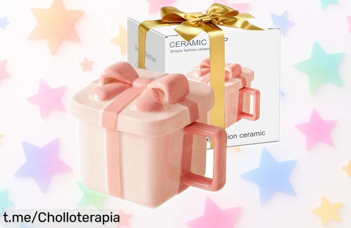 Taza de cerámica con tapa Auvstar, diseño único y precio loco; disfruta tu café sin pausas y sorprende a quien más quieres ¡aprovecha este super chollo antes de que se acabe!