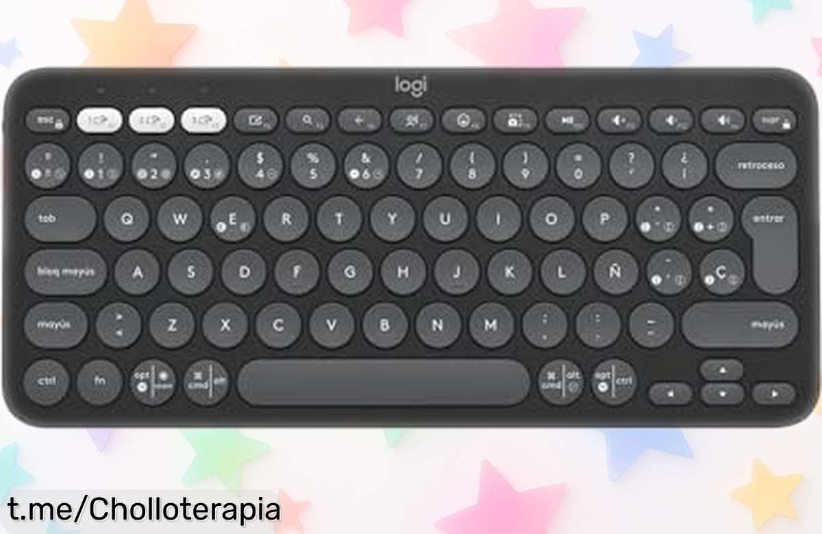 Teclado Bluetooth Logitech Pebble Keys, un super chollo que cambia entre 3 dispositivos y con pilas de años; ¡no te quedes sin el ritmo en tu día y cómpralo ya!