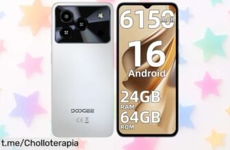 Teléfono móvil DOOGEE Note 56 con batería gigante a precio rebajado, ¡no te quedes atrás y siente la libertad de capturar cada momento!