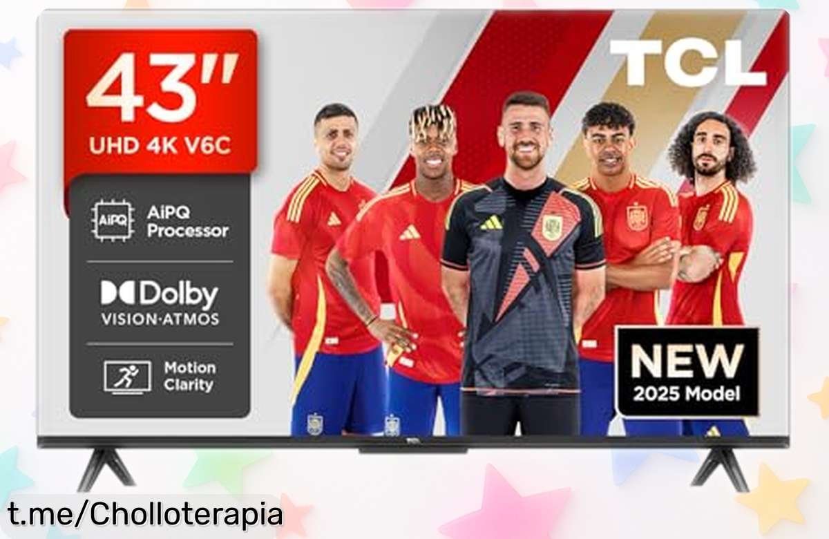 Televisor 43” 4K HDR con colores vibrantes a un precio rebajado increíble, ¡aprovecha este ofertón limitado y vive la emoción del cine en casa ya!