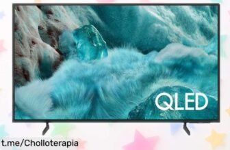 Televisor QLED Samsung 55 4K Smart a un precio loco, ¡descuento brutal para que vivas la emoción del cine en casa! Aprovecha este super chollo antes de que se acabe.