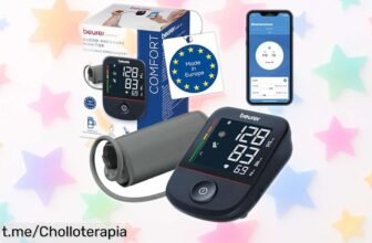 Tensiómetro Beurer de brazo con un botón y conexión móvil automático, ¡super chollo a precio rebajado! Cuida tu corazón fácil y rápido antes que se acabe.