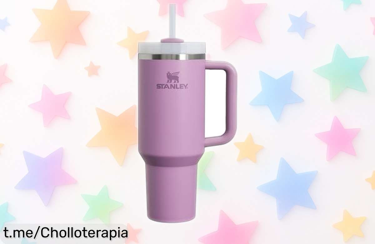 Termo Stanley que mantiene tu bebida helada 48h y caliente 11h, ¡precio rebajado espectacular! No te lo pierdas y disfruta cada sorbo al instante.